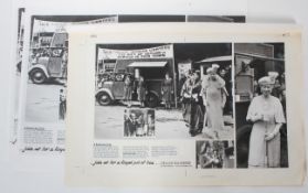 A promotional montage for the London Ceylon Tea Centre, Second World War, WWII Emergency Food Van,