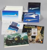 A group of Concorde and transport memorabilia