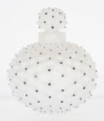 Crystal 'Lalique : Cactus scent bottle and stopper, etched marks,
