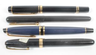 A collection of Waterman fountain pens,