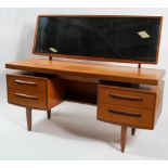 A G-plan 'Fresco' teak dressing table, mid 20th century,