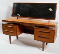 A G-plan 'Fresco' teak dressing table, mid 20th century,