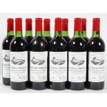 Wine : Chateau Guibeau, Puisseguin-St Emilion, Henn Boulan, 1981, low neck, ten bottles,