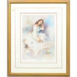 A limited edition lithograph by Gordon King, signed lower right, titled 'Candlelight', No 400/850,