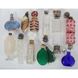 A double ended silver mounted cut glass scent bottle, makers stamp for Toulmin and Gale,