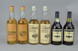Whisky : Cardhu, Highland Malt Scotch Whisky, 12 years old, two bottles; Glenmorangie,