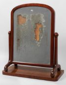 A Victorian mahogany dressing table swing mirror, mid 19th century,