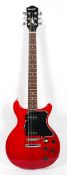 A 'Cruiser Crafter' electric guitar, in red,