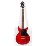 A 'Cruiser Crafter' electric guitar, in red,