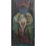 Giorgio Matteo Aicardi (1891-1984), Calvary : The Grieving Madonna, oil on canvas, signed,