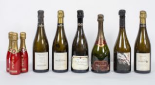 A quantity of shop display dummy champagne bottles