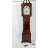 A mid 19th century long case clock,