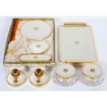 A ladies boxed and un-used 1950's dressing table set