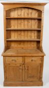 A pine kitchen dresser, 20th century,