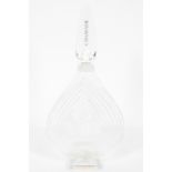 A gherlain, 'Chamade' glass perfume bottle and stopper, of large heart shaped form,