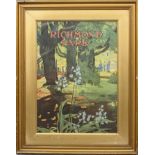 An advertising print for 'Richmond Park', framed, 20th century,