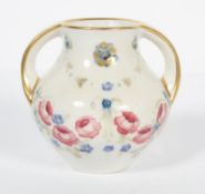 A Macintyre Florian ware two handled vase, with floral swags,