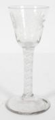 A George III wine glass,