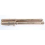 A Waterman's 'Ideal' fountain pen with an engine turned 9ct gold case, London 1929,