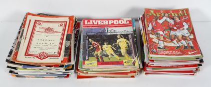 A group of approximately 140 Arsenal Football programmes,