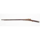 A 19th century Jezail type long neck loading musket, probably Middle East/South Asia,