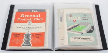 A collection of approximately 80 football programmes from the 1950's-1960's, including @ Arsenal,