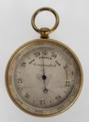 A late 19th century pocket barometer