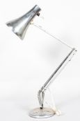 A mid 20th century chrome anglepoise lamp, on domed base,