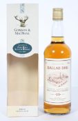 Whisky : Dallas Dhu by Gordon and Mac Phail, 10 years old, 75cl, with cardboard box,