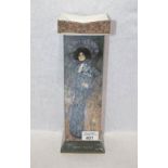 Goebel Kerzenleuchter, Gustav Klimt, mit passender Kerze, Kerze bestossen, H ohne Kerze 31 cm, B