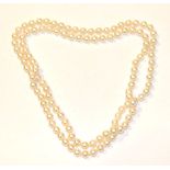 Endlos Perlenkette, ca. 7,4 mm, L 88 cm