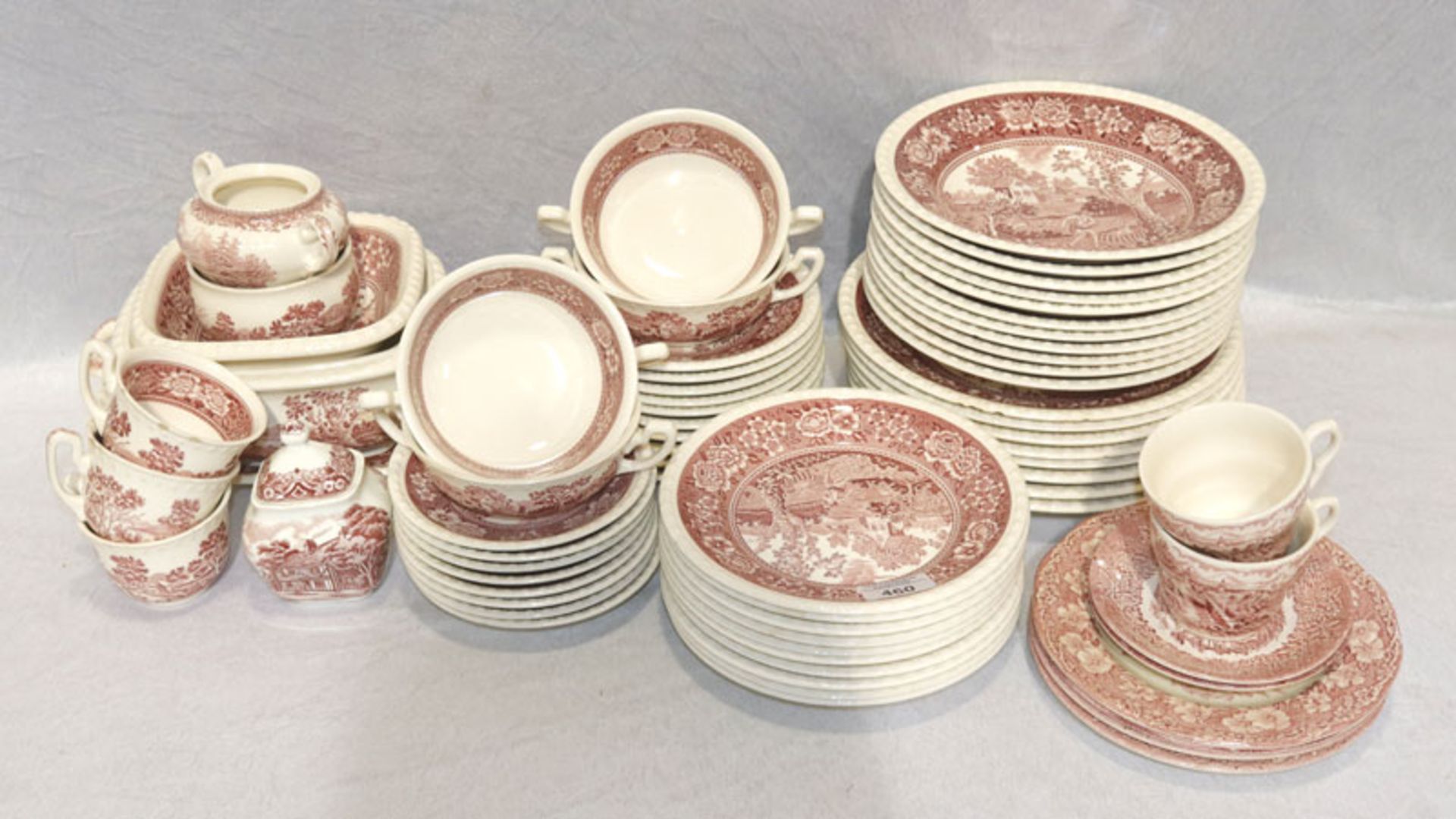 Villeroy & Boch Geschirrteile, Dekor Rusticana, 8 Speiseteller, 11 Suppenteller, 10 Salatteller, 4