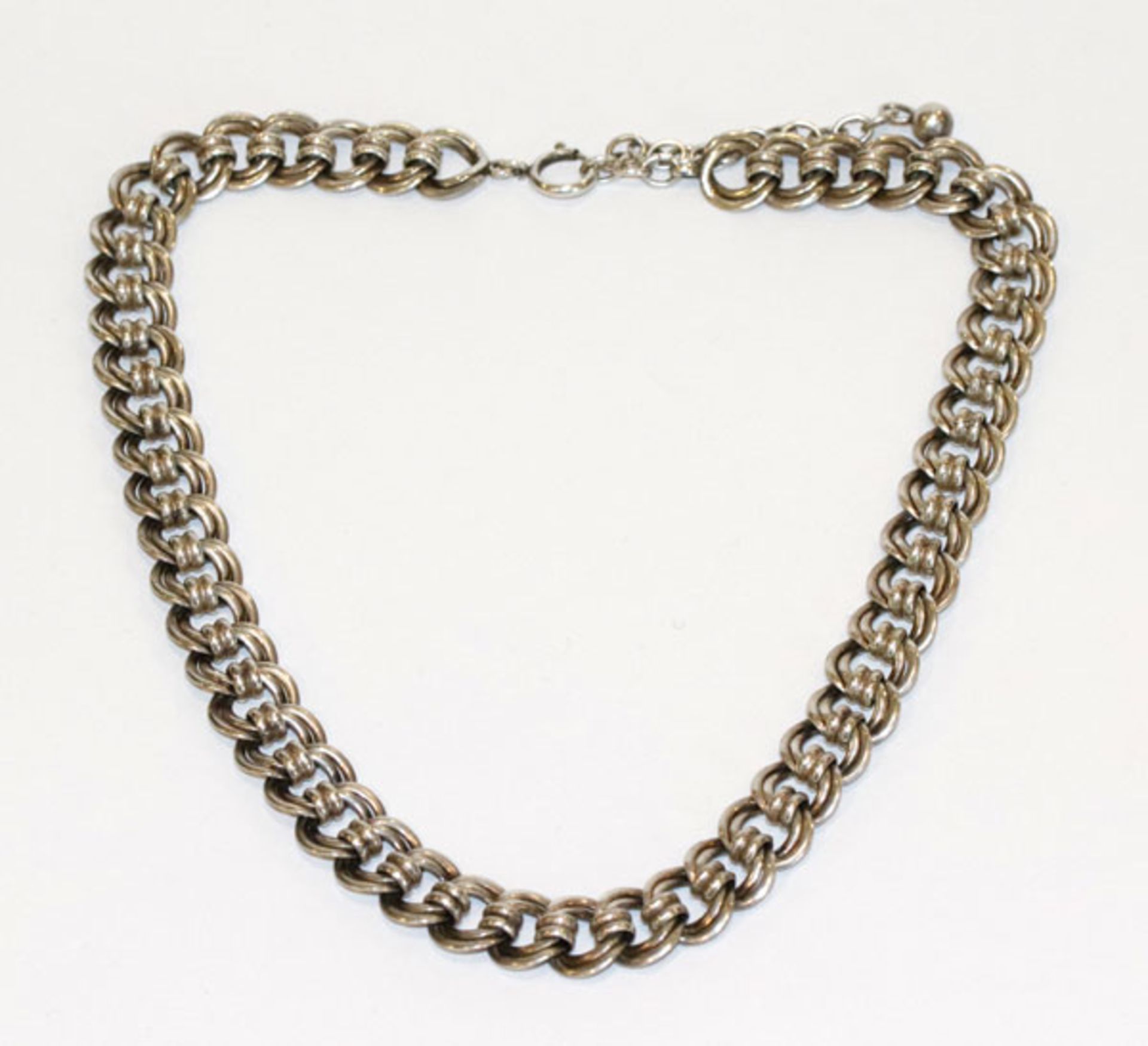 Halskette, Silber geprüft, 56 gr., L 38 cm