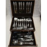 A modern American 66 piece canteen of 'Wallace Sterling' cutlery.
