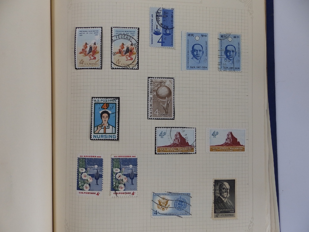 An album of USA postage stamps 1949-1973 together with a quantity of British Commonwealth stamps. - Image 4 of 7