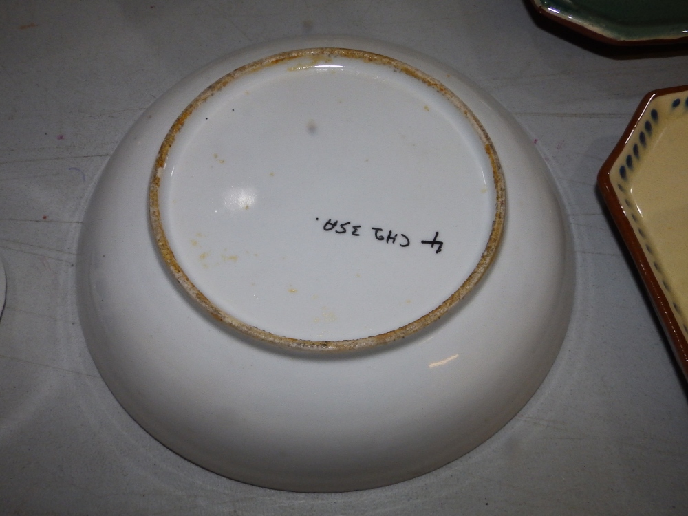 A Cantonese porcelain saucer dish, 8.5" diameter. - Image 2 of 2