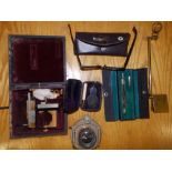 A Leitz Wetzlar optical instrument and other related items.