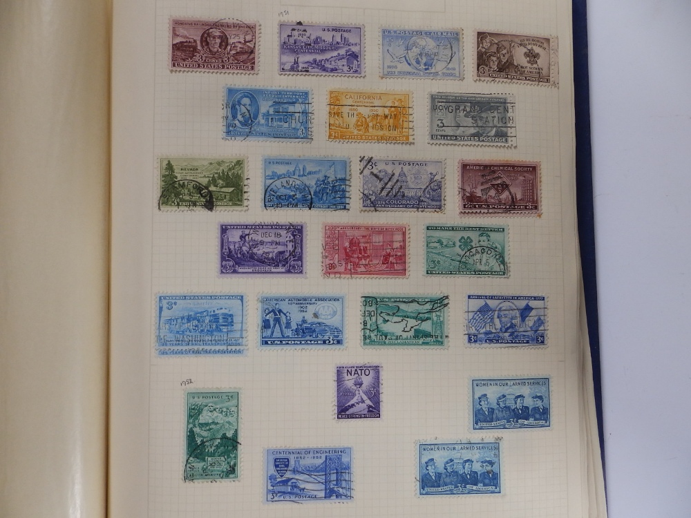 An album of USA postage stamps 1949-1973 together with a quantity of British Commonwealth stamps. - Image 3 of 7