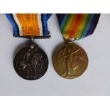 WWI Royal Flying Corps War & Victory Medals awarded to '54498 1 AM E.C. WHITE RFC'. (2)