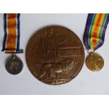 WWI War & Victory Medals awarded to '1191 A. SJT. W.E. BATSTONE. DEVON.R.', together with his