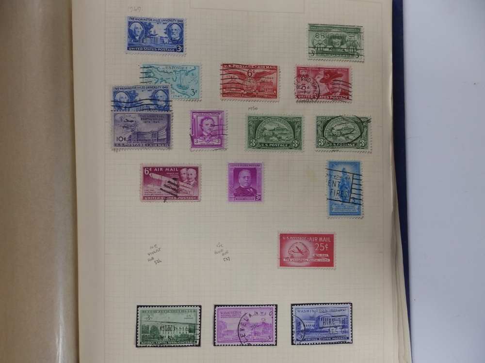 An album of USA postage stamps 1949-1973 together with a quantity of British Commonwealth stamps. - Image 2 of 7