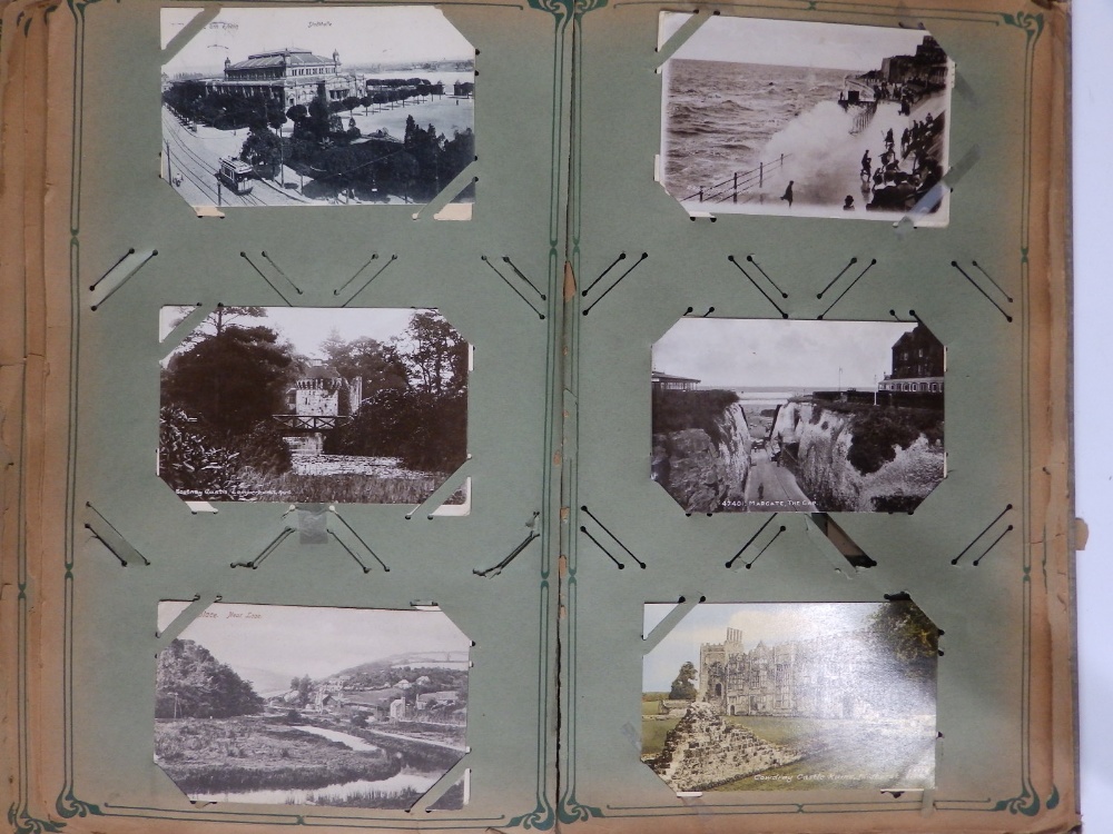 An old postcard album. - Image 4 of 4