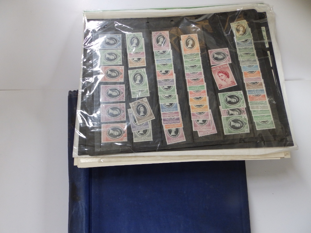An album of USA postage stamps 1949-1973 together with a quantity of British Commonwealth stamps.