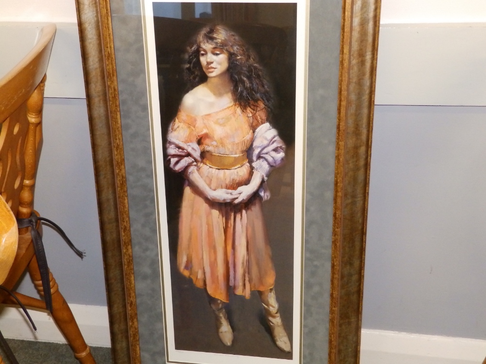 After Robert Lenkiewicz - limited edition colour print - 'Karen', Christmas 2002 with Fisher