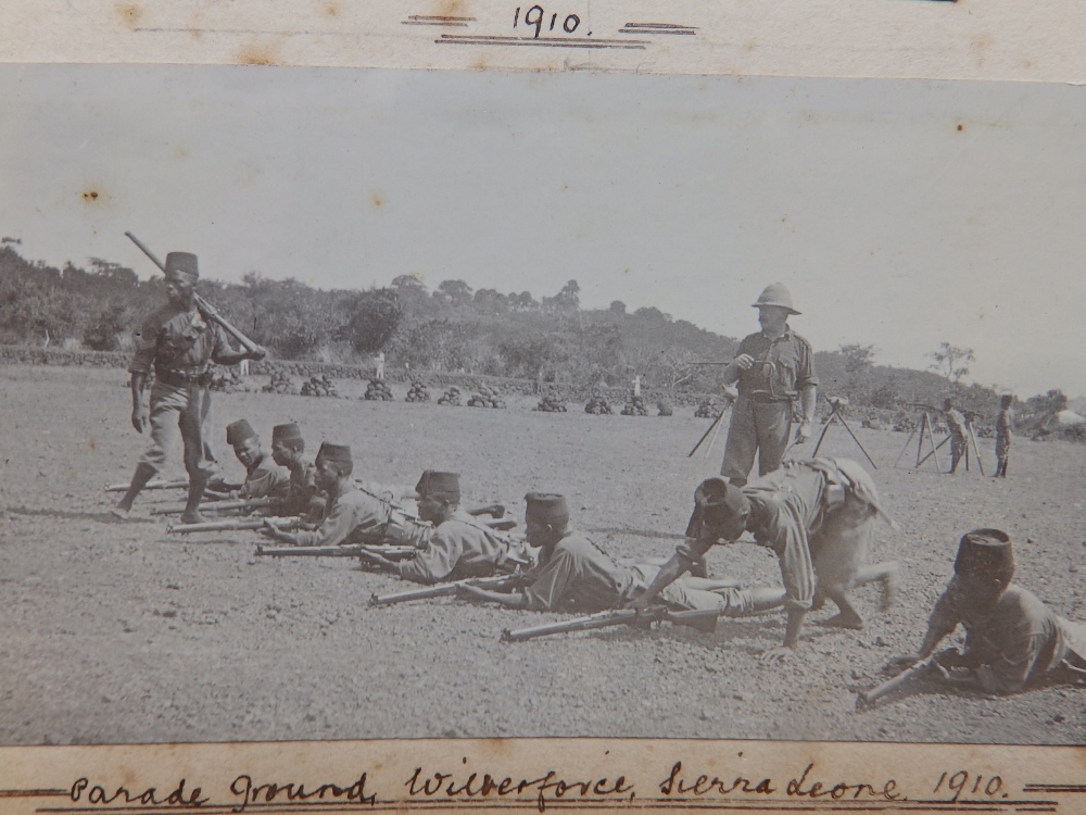 An Edwardian photo album compiled by an officer in the British Army based in Sierra Leone circa - Image 7 of 18