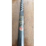 A painted wooden truncheon - 'City of Bath 1872', 17".