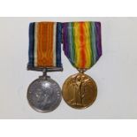 WWI War & Victory Medals awarded to 238891 Pte E. Dawe, Hereford Regt. (2)