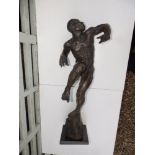 Lucianne Lassalle - limited edition bronze resin figure - 'Break-dancing Icarus'. 6/15. 2011, 27"