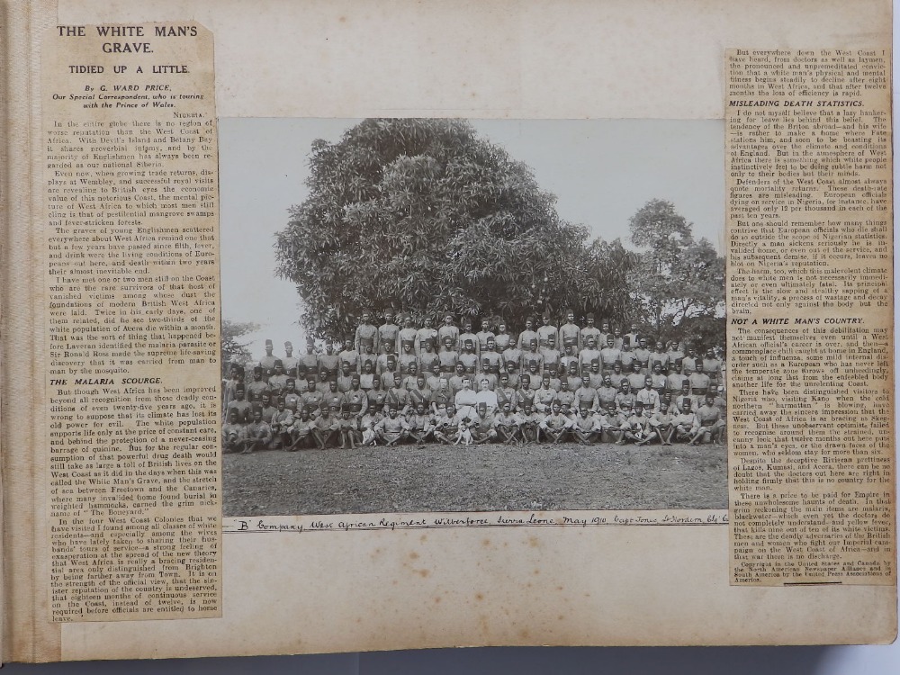 An Edwardian photo album compiled by an officer in the British Army based in Sierra Leone circa - Image 4 of 18
