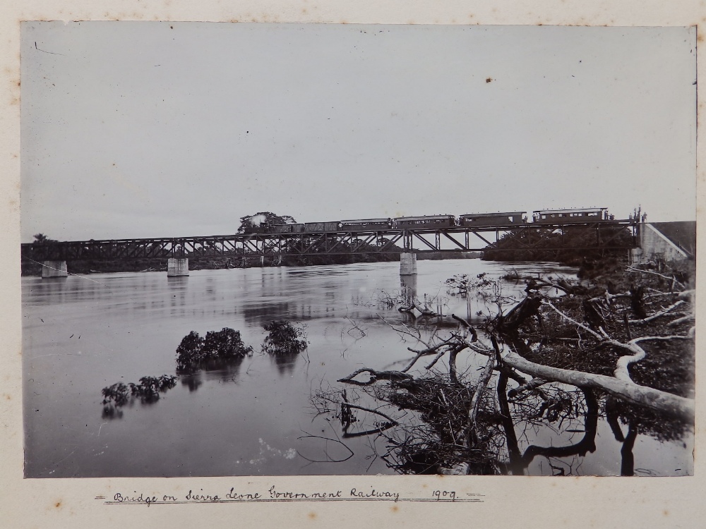 An Edwardian photo album compiled by an officer in the British Army based in Sierra Leone circa - Image 9 of 18